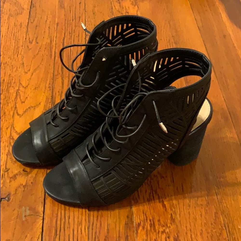 Sam Edelman Women’s 8.5 Chunky 3.5” black heels